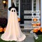 Greentek; 2 Pack Halloween Ghost Decorations Outdoor with Remote Lights, Battery Operated Light Up Ghost Yard Decorations with Adjustable Tripod Stands, Witch Hats and Stakes for Front Porch Lawn Party Decor; Category:Outdoor Halloween Decorations; Image:4